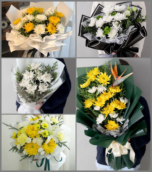 浙江省绍兴诸暨市岭北镇三洲村白事花束代送